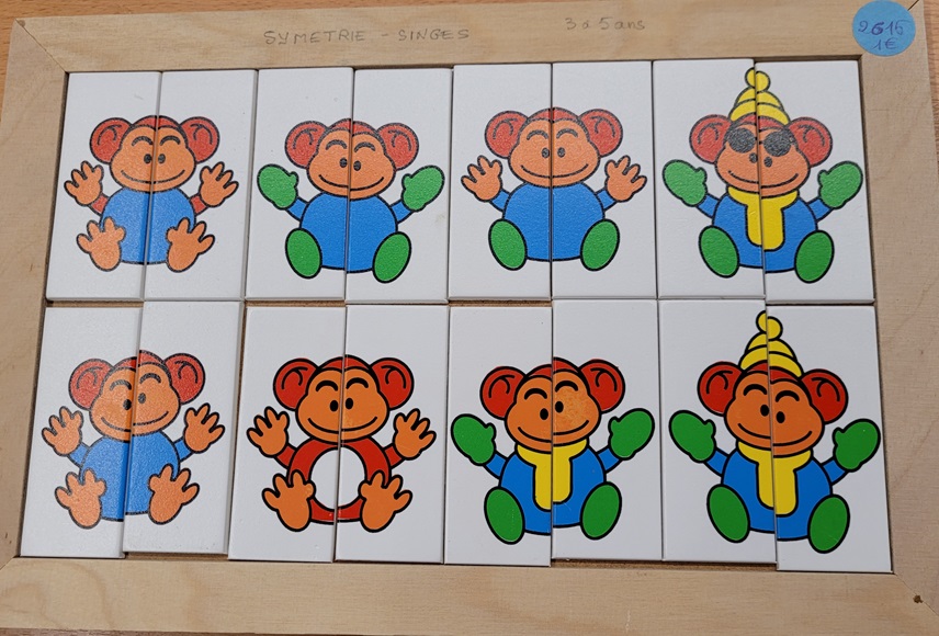 PUZZLE SYMETRIE DES SINGES