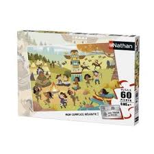 PUZZLE COW-BOYS ET INDIENS